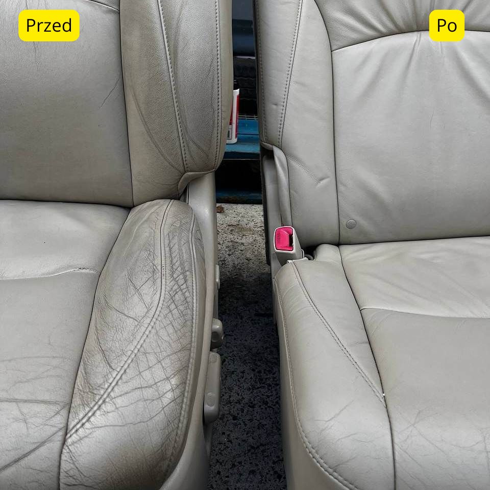 Skórzana tapicerka po czyszczeniu